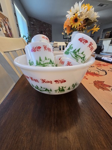 Vtg christmas hazel atlas milk - hazel,