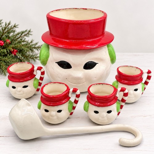 Vintage snowman cocoa punch - vintage,