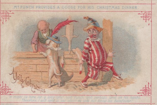 Punch christmas goose theft - goose,