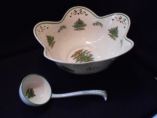 Spode christmas tree - tree, pierced