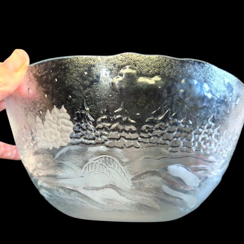 Vintage natale punch bowl - vintage,