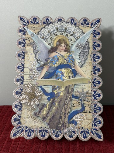 Christmas angel scalloped - christmas,